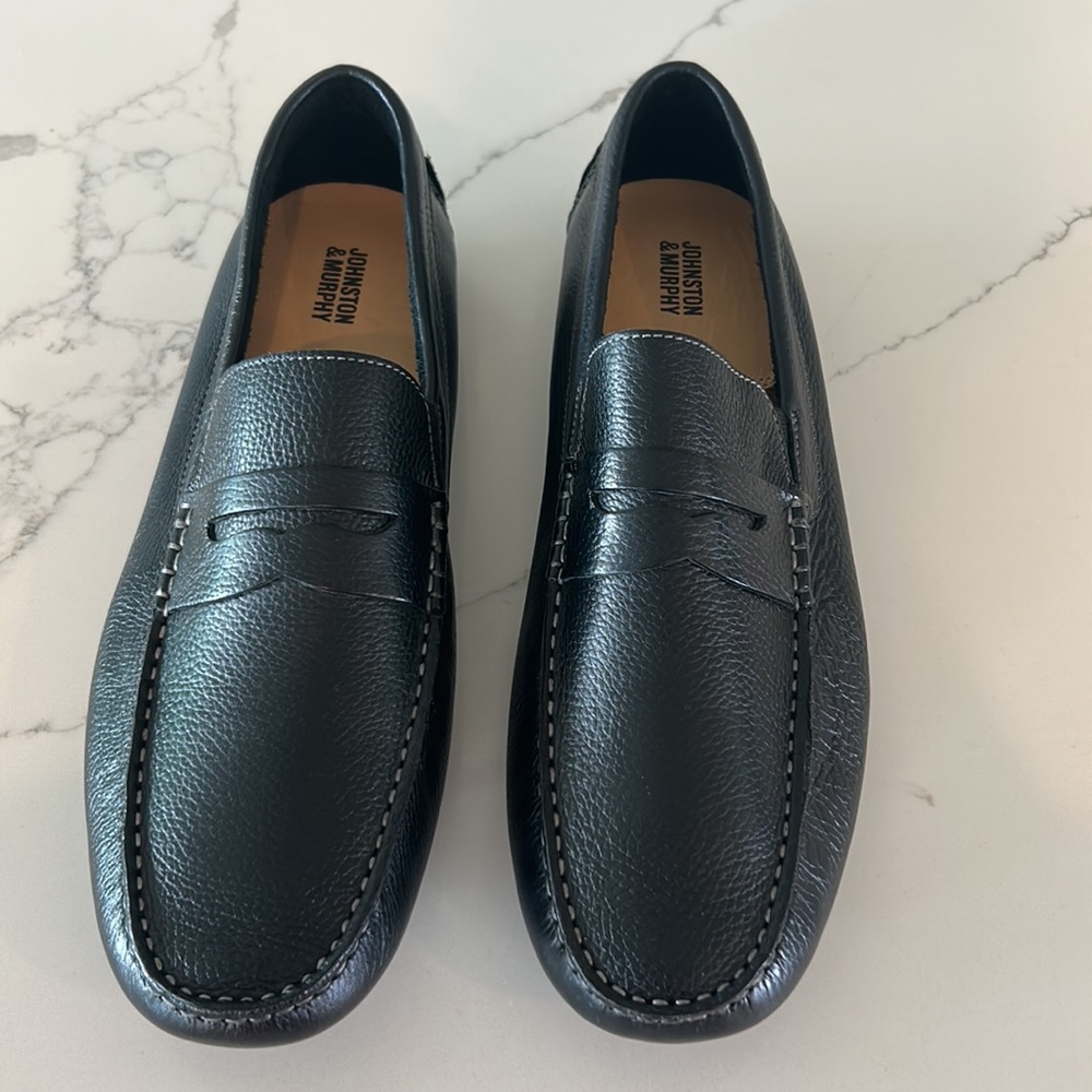 Johnston and Murphy black loafers - Picture 2 of 6